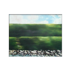 Paesaggio Sul Po 1- olio su tela 50x40 cm.